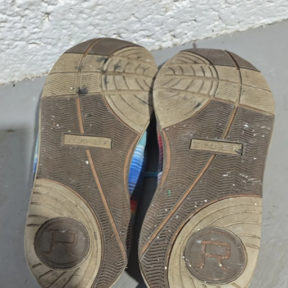 Vibrant Striped Womens Moccasins Size 11 - Picture 8 of 8
